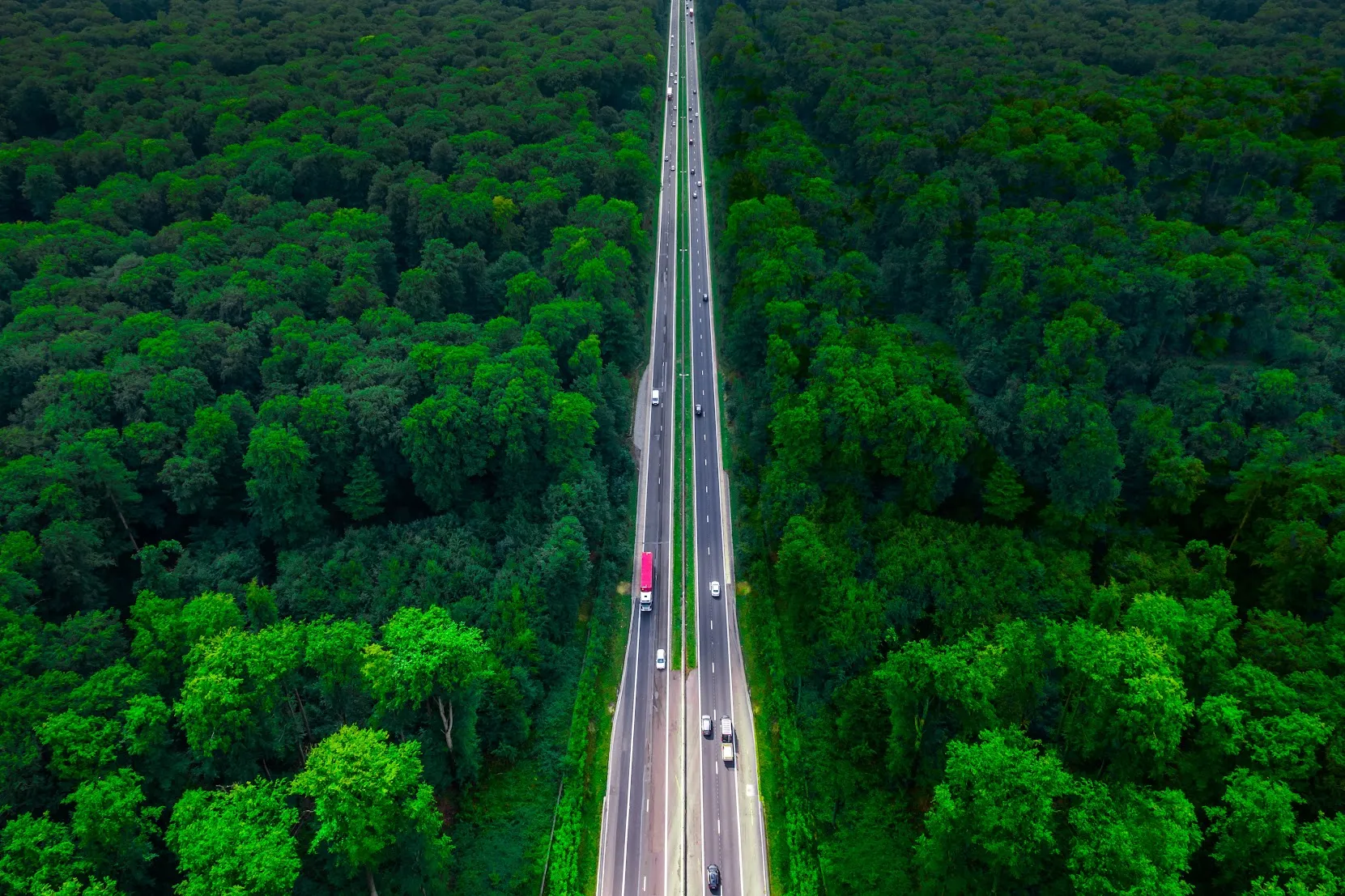 Trucking on the open highway
